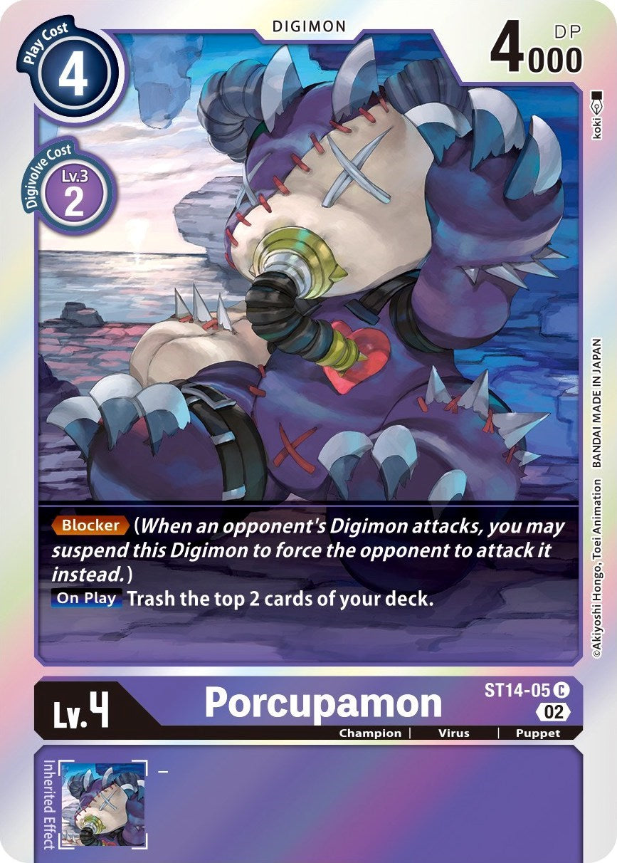 Porcupamon [ST14-05] [Starter Deck: Beelzemon Advanced Deck Set] | Cracking-Singles