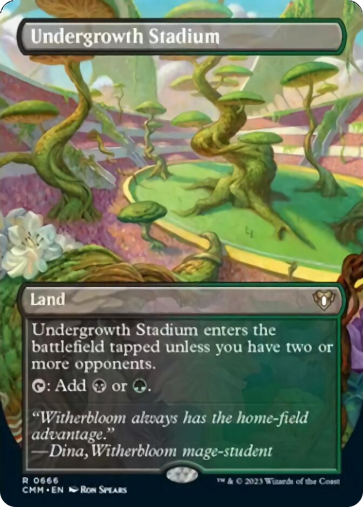 Undergrowth Stadium (Borderless Alternate Art) [Commander Masters] | Cracking-Singles