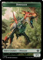 Gnome // Dinosaur (0010) Double-Sided Token [The Lost Caverns of Ixalan Tokens] | Cracking-Singles