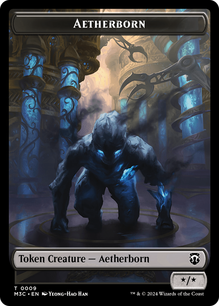 Aetherborn // Servo Double-Sided Token [Modern Horizons 3 Commander Tokens] | Cracking-Singles