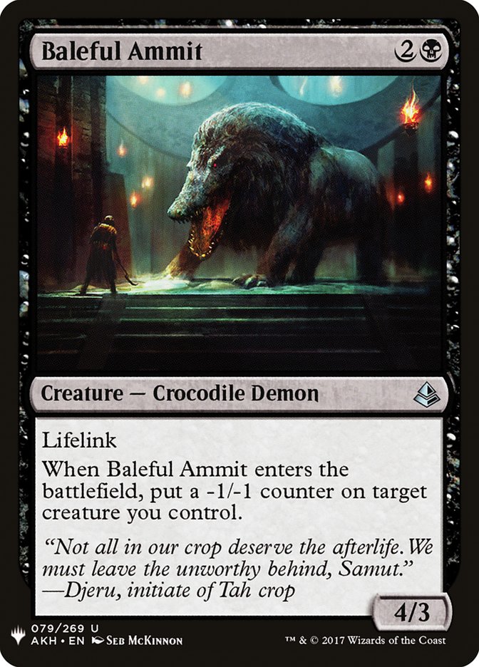 Baleful Ammit [Mystery Booster] | Cracking-Singles