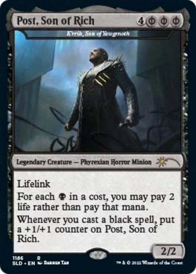 K'rrik, Son of Yawgmoth - Post, Son of Rich [Secret Lair Drop Series] | Cracking-Singles