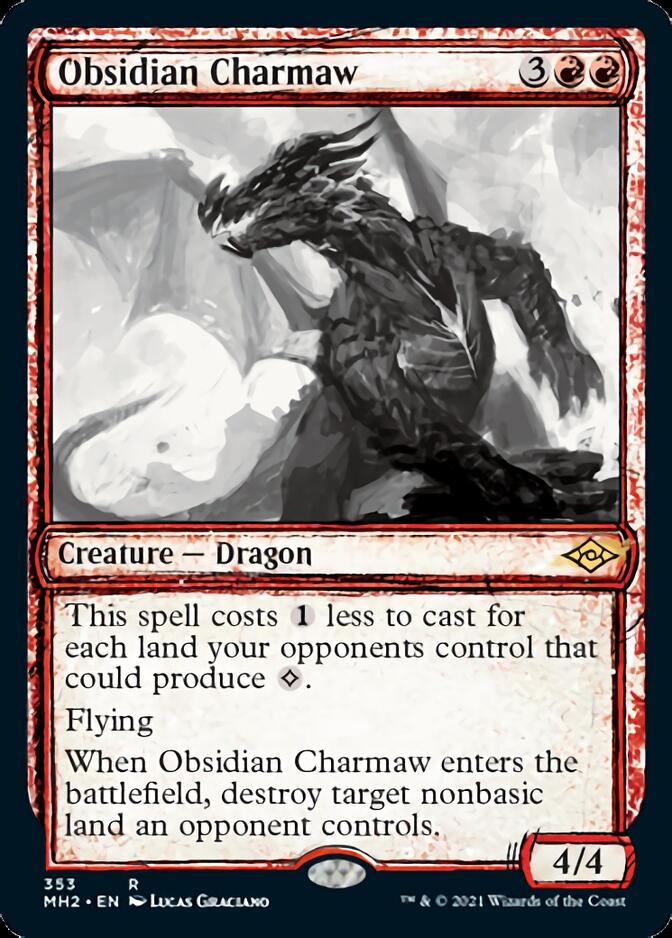 Obsidian Charmaw (Sketch) [Modern Horizons 2] | Cracking-Singles