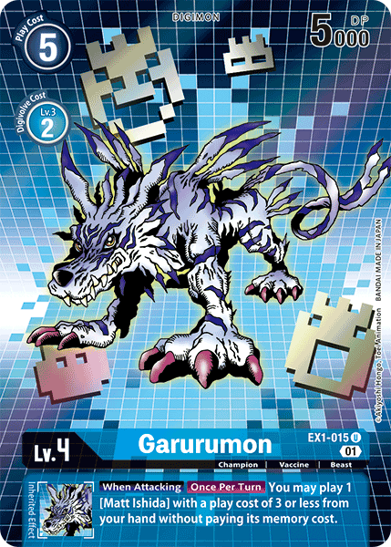 Garurumon [EX1-015] (Alternate Art) [Classic Collection] | Cracking-Singles