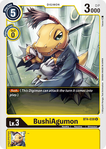 BushiAgumon [BT4-038] [Great Legend] | Cracking-Singles