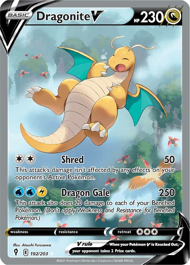 Dragonite V (192/203) [Sword & Shield: Evolving Skies] | Cracking-Singles