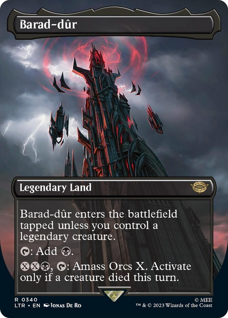 Barad-dur (Borderless Alternate Art) (340) [The Lord of the Rings: Tales of Middle-Earth] | Cracking-Singles