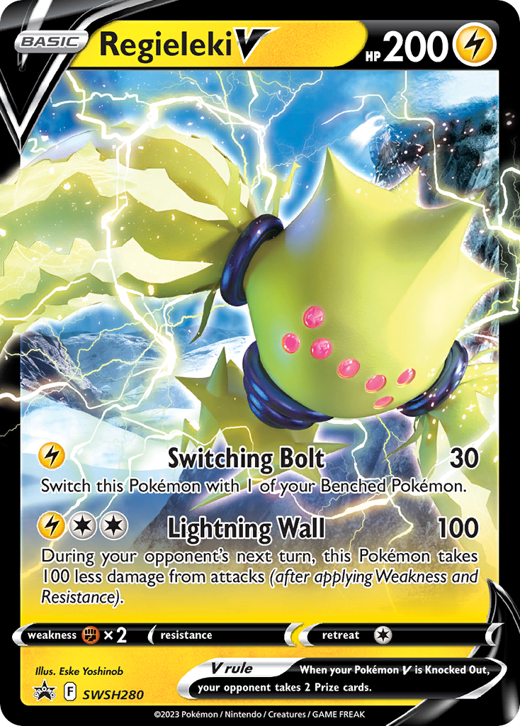 Regieleki V (SWSH280) (Jumbo Card) [Sword & Shield: Black Star Promos] | Cracking-Singles