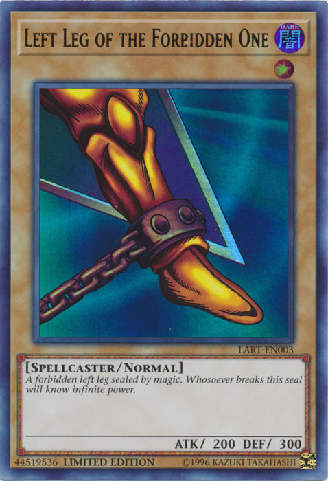 Left Leg of the Forbidden One [LART-EN003] Ultra Rare | Cracking-Singles