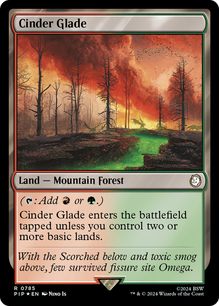 Cinder Glade (Surge Foil) [Fallout] | Cracking-Singles