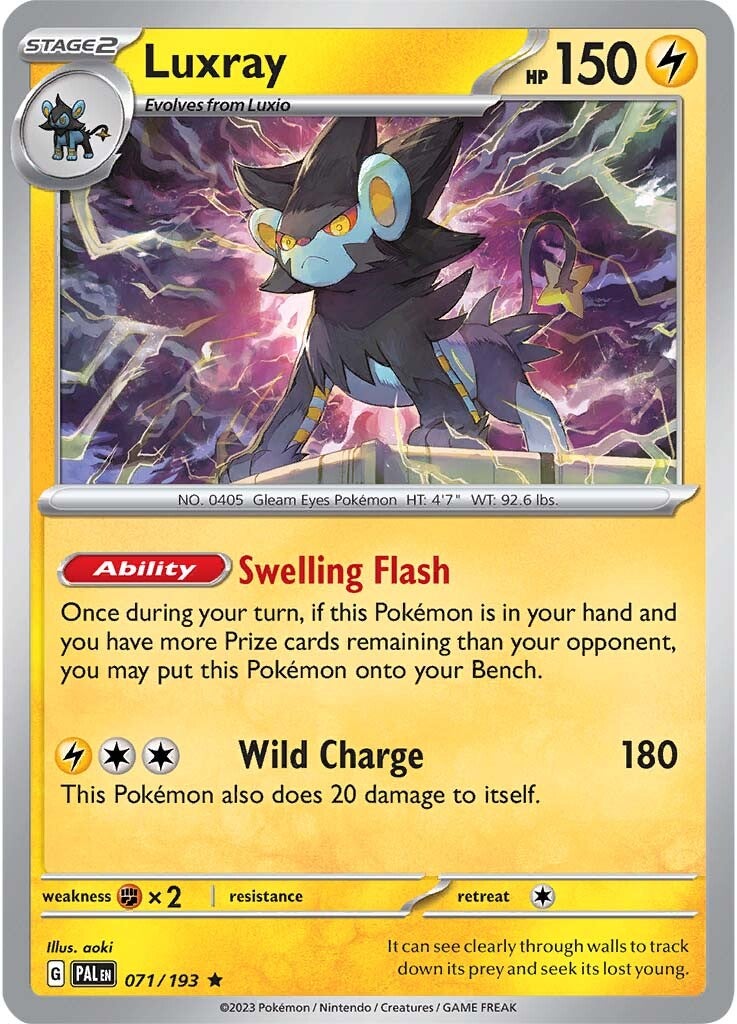 Luxray (071/193) [Scarlet & Violet: Paldea Evolved] | Cracking-Singles