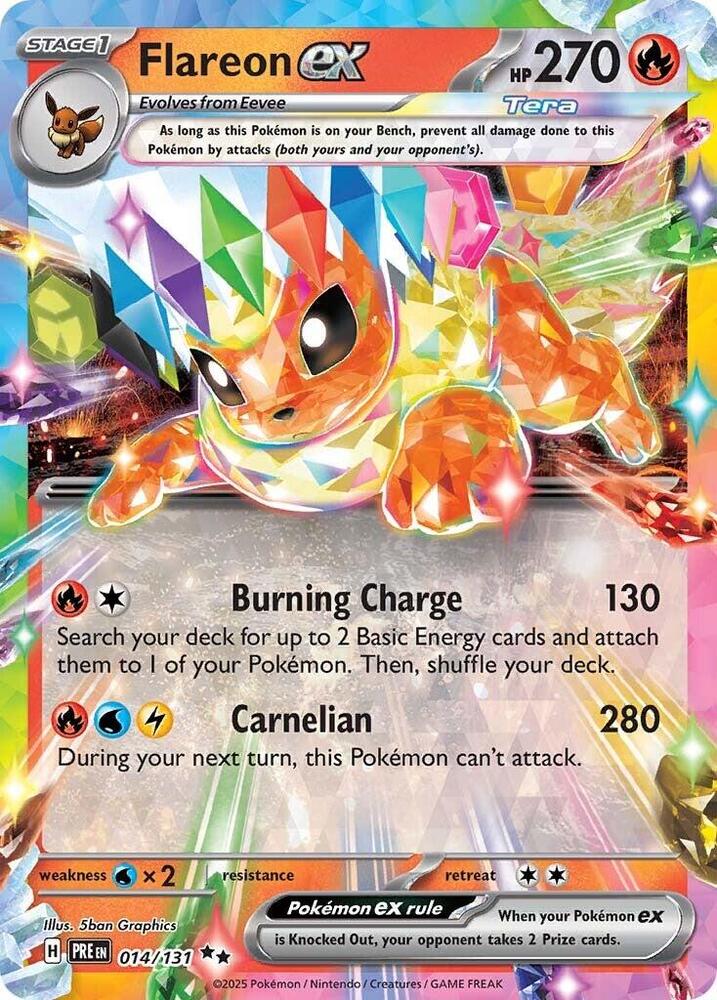 Flareon ex (014/131) [Scarlet & Violet: Prismatic Evolutions] | Cracking-Singles