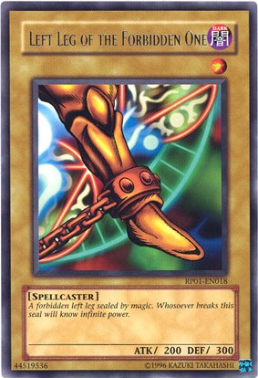 Left Leg of the Forbidden One [RP01-EN018] Rare | Cracking-Singles