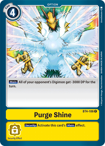 Purge Shine [BT4-106] [Great Legend] | Cracking-Singles