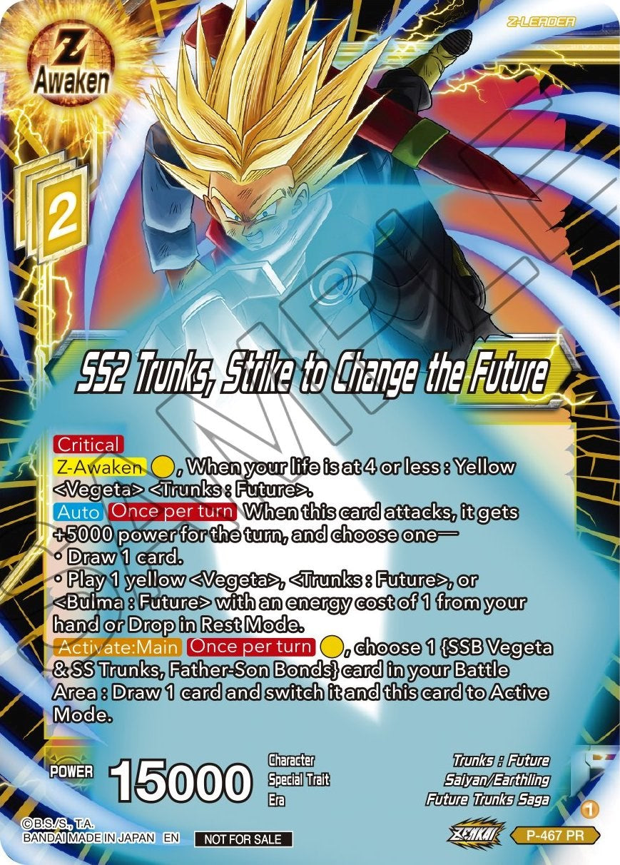 SS2 Trunks, Strike to Change the Future (Z03 Dash Pack) (P-467) [Promotion Cards] | Cracking-Singles