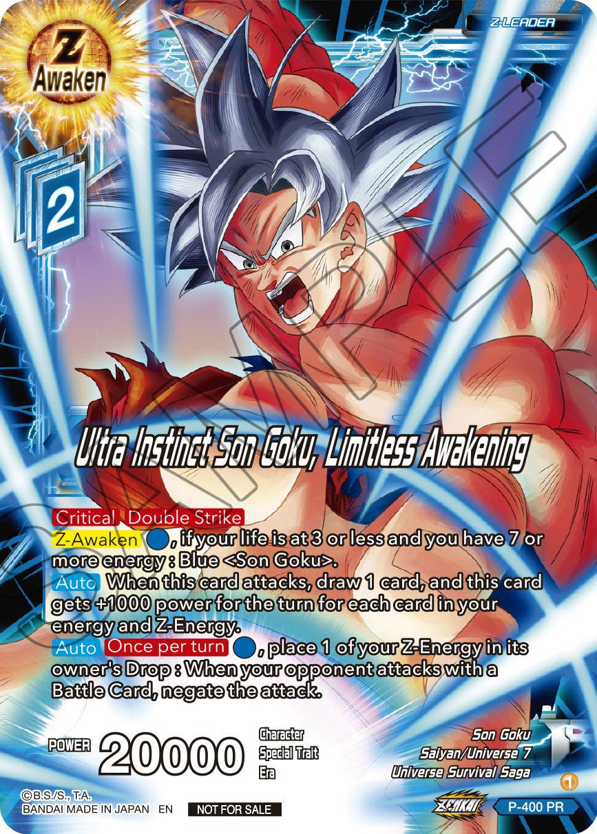 Ultra Instinct Son Goku, Limitless Awakening (P-400) [Promotion Cards] | Cracking-Singles