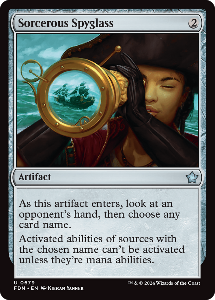 Sorcerous Spyglass [Foundations] | Cracking-Singles