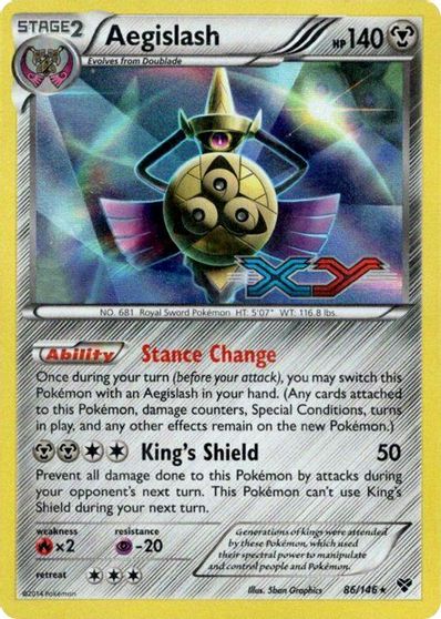 Aegislash (86/146) (Prerelease Promo) [XY: Black Star Promos] | Cracking-Singles