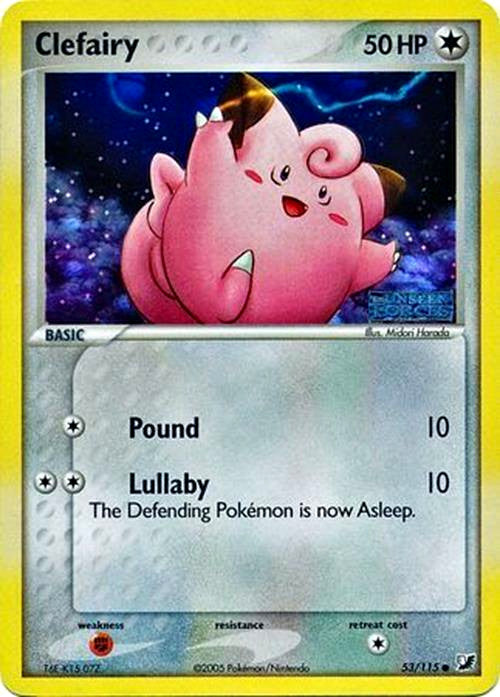 Clefairy (53/115) (Stamped) [EX: Unseen Forces] | Cracking-Singles