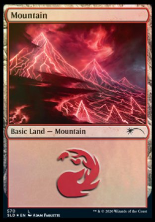 Mountain (Lightning) (570) [Secret Lair Drop Promos] | Cracking-Singles