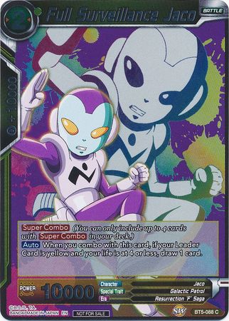 Full Surveillance Jaco (Event Pack 4) (BT5-088) [Promotion Cards] | Cracking-Singles