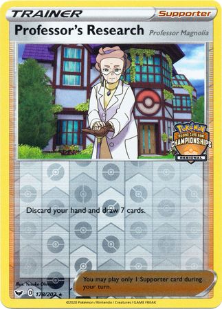 Professor's Research (178/202) (Regional Championship Promo) [Sword & Shield: Base Set] | Cracking-Singles