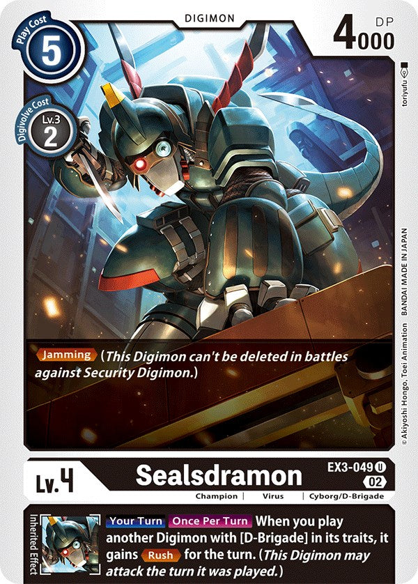 Sealsdramon [EX3-049] [Draconic Roar] | Cracking-Singles