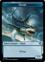 Ape // Shark Double-Sided Token [Outlaws of Thunder Junction Commander Tokens] | Cracking-Singles