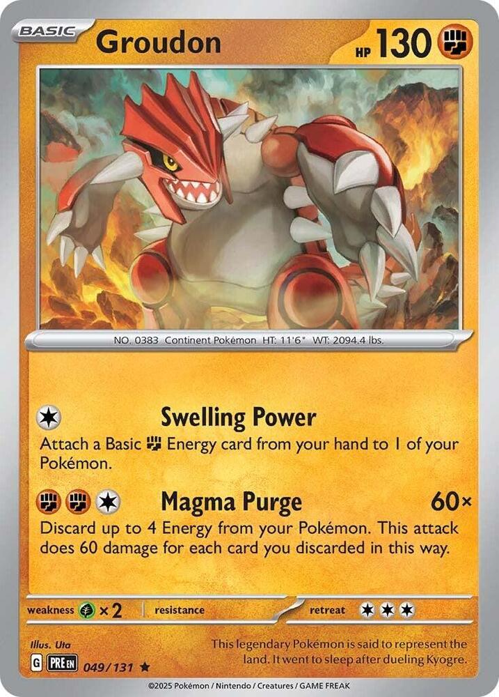 Groudon (049/131) [Scarlet & Violet: Prismatic Evolutions] | Cracking-Singles