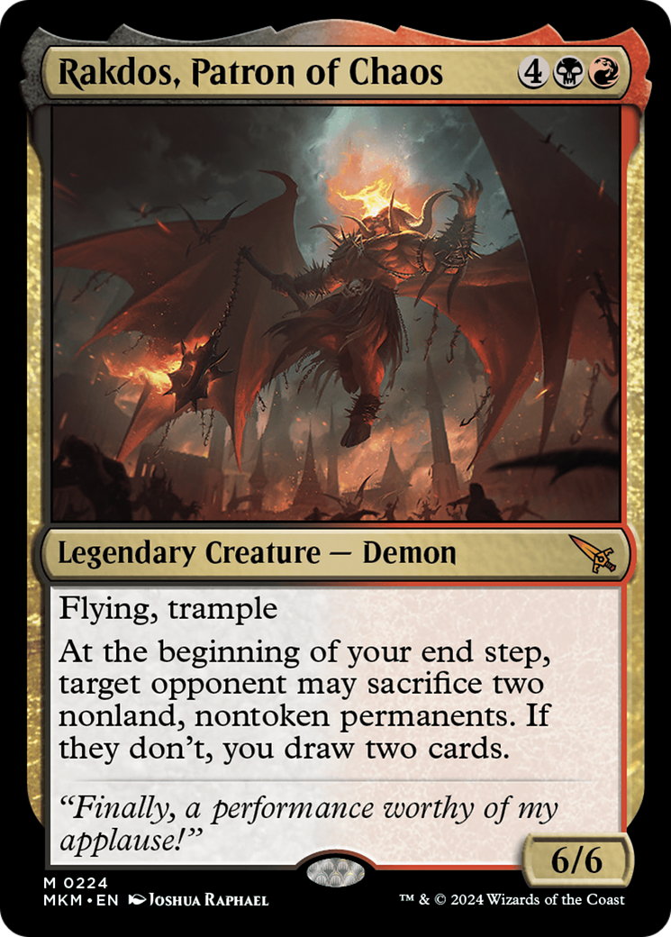 Rakdos, Patron of Chaos [Murders at Karlov Manor] | Cracking-Singles