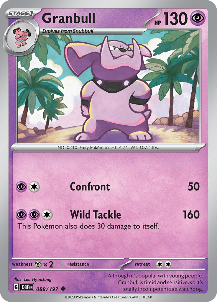 Granbull (088/197) [Scarlet & Violet: Obsidian Flames] | Cracking-Singles