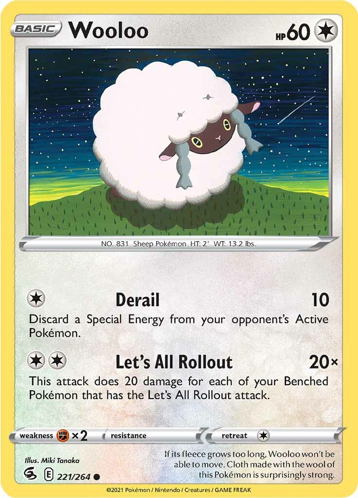 Wooloo (221/264) [Sword & Shield: Fusion Strike] | Cracking-Singles