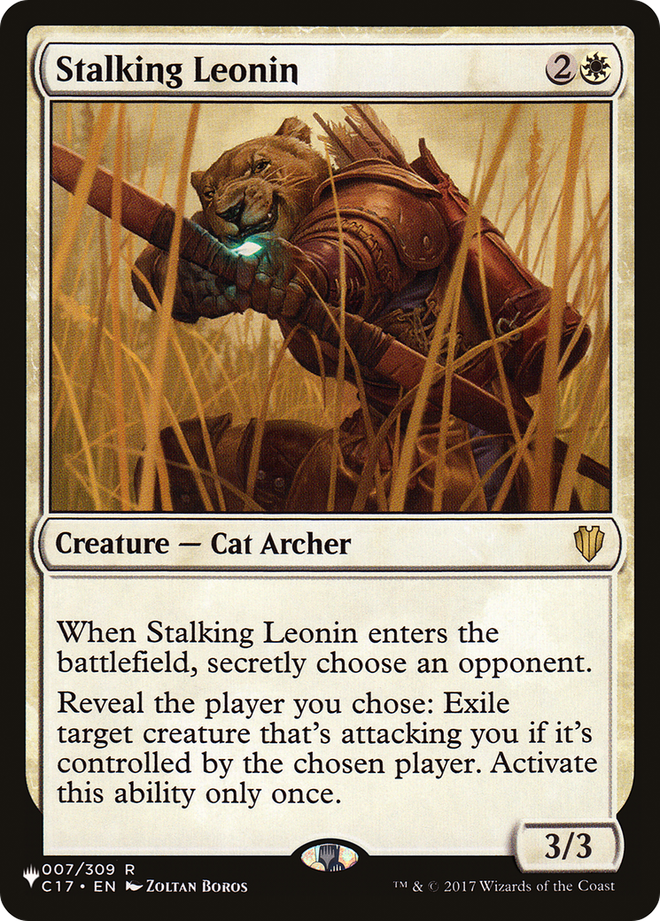 Stalking Leonin [The List] | Cracking-Singles