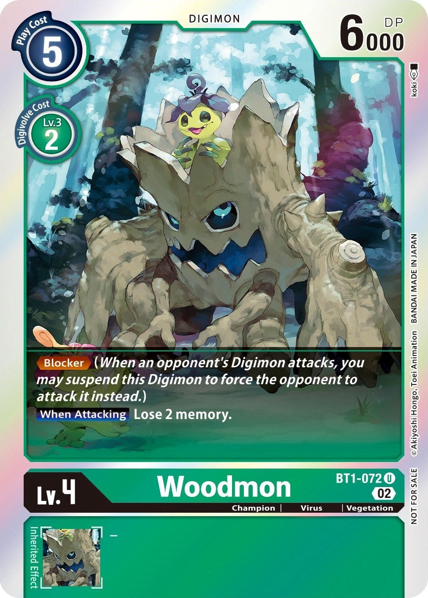 Woodmon [BT1-072] (Official Tournament Pack Vol. 6) [Release Special Booster Promos] | Cracking-Singles