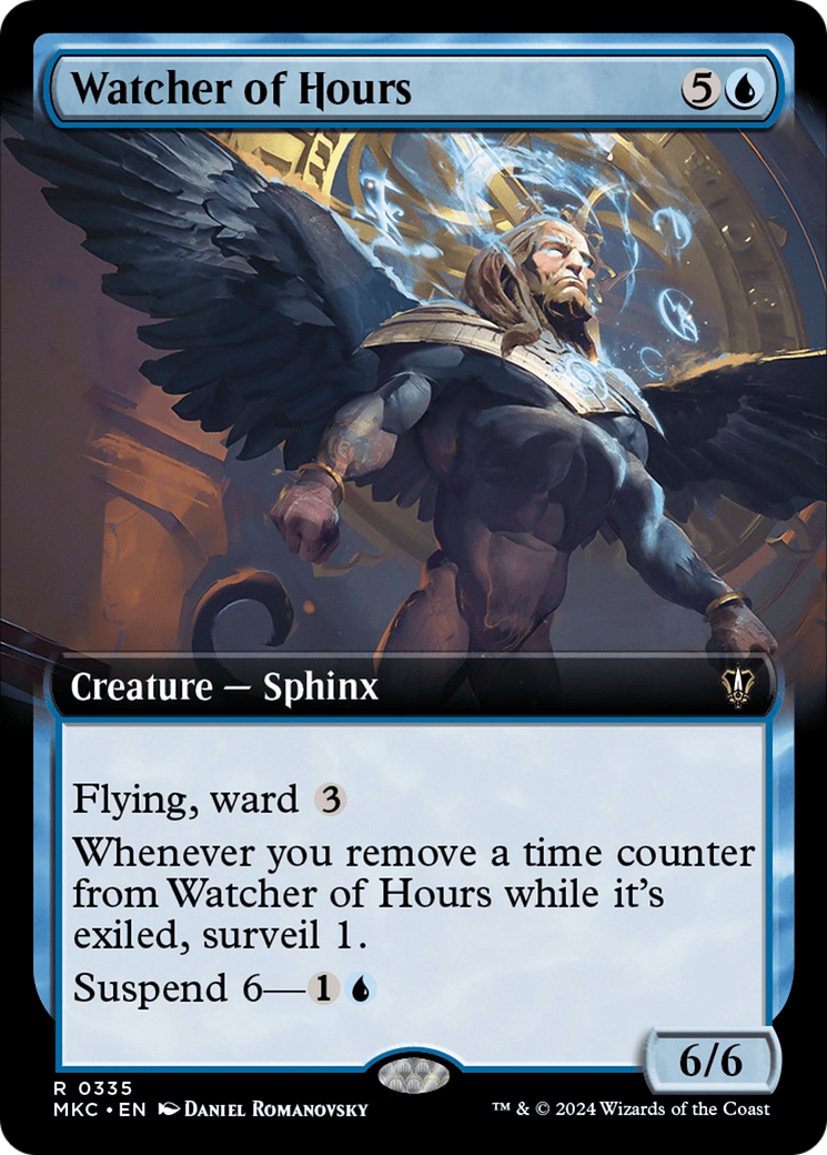 Watcher of Hours (Extended Art) [Murders at Karlov Manor Commander] | Cracking-Singles