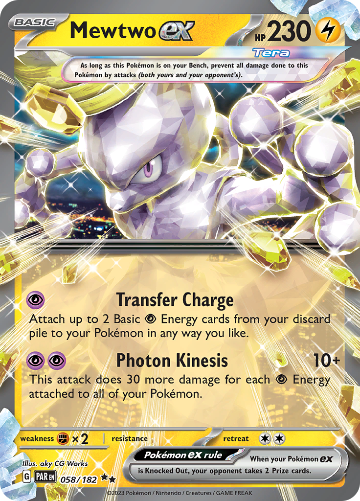 Mewtwo ex (058/182) [Scarlet & Violet: Paradox Rift] | Cracking-Singles