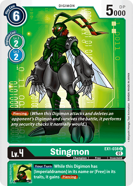 Stingmon [EX1-038] [Classic Collection] | Cracking-Singles