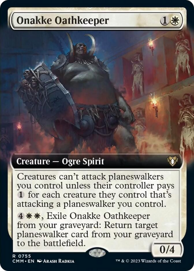 Onakke Oathkeeper (Extended Art) [Commander Masters] | Cracking-Singles