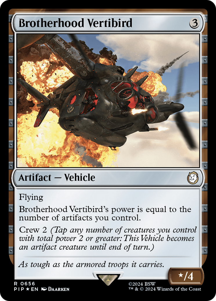 Brotherhood Vertibird (Surge Foil) [Fallout] | Cracking-Singles