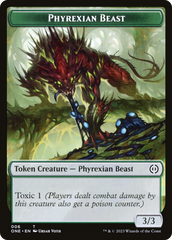 Phyrexian Goblin // Phyrexian Beast Double-Sided Token [Phyrexia: All Will Be One Tokens] | Cracking-Singles