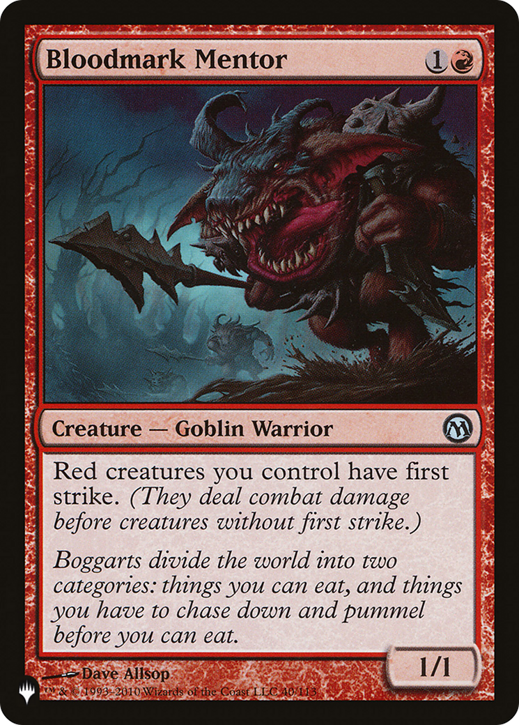 Bloodmark Mentor [The List Reprints] | Cracking-Singles