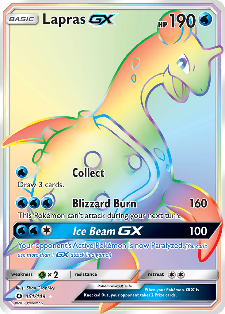 Lapras GX (151/149) [Sun & Moon: Base Set] | Cracking-Singles