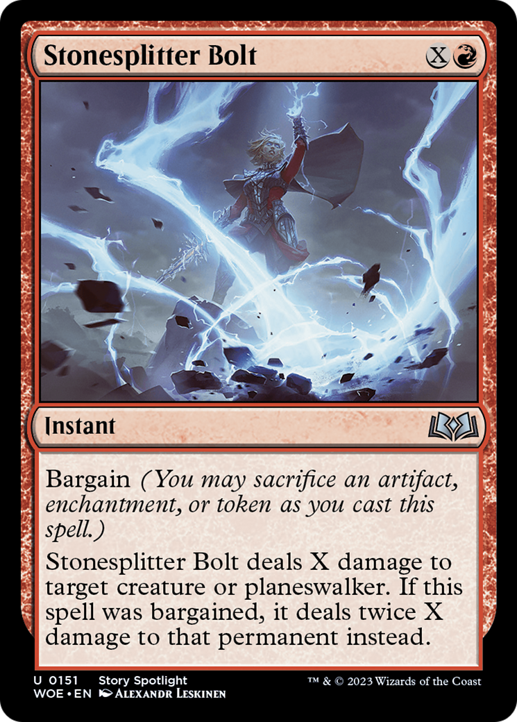 Stonesplitter Bolt [Wilds of Eldraine] | Cracking-Singles