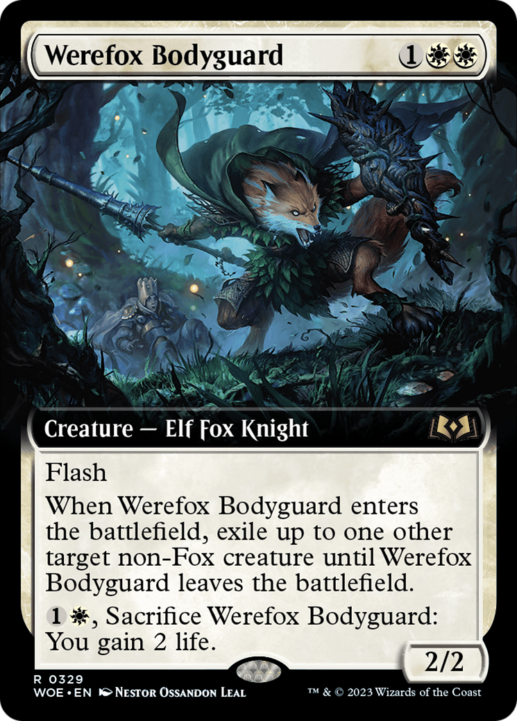 Werefox Bodyguard (Extended Art) [Wilds of Eldraine] | Cracking-Singles