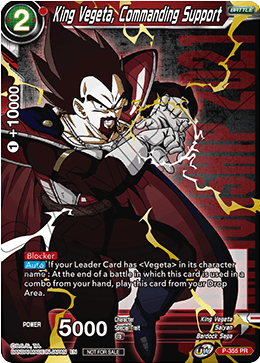 King Vegeta, Commanding Support (P-355) [Tournament Promotion Cards] | Cracking-Singles