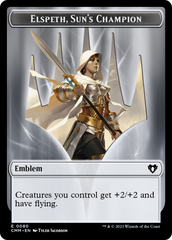 Elspeth, Sun's Champion Emblem // Copy (55) Double-Sided Token [Commander Masters Tokens] | Cracking-Singles