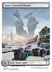 Snow-Covered Wastes (White Border) [Mystery Booster 2] | Cracking-Singles