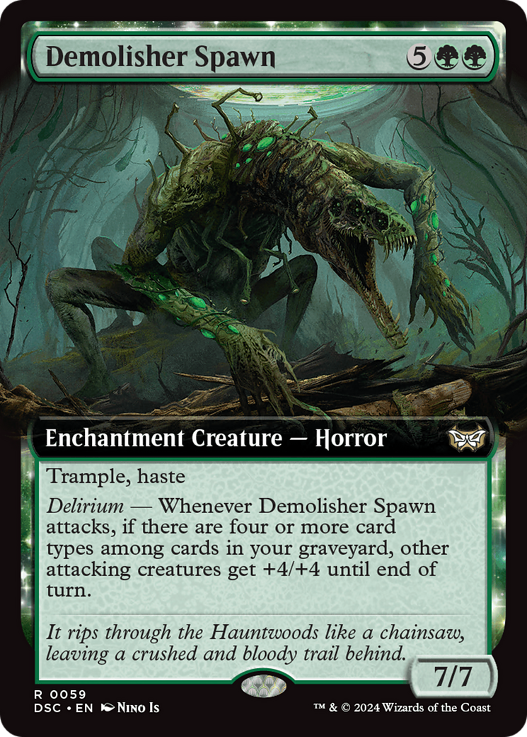 Demolisher Spawn (Extended Art) [Duskmourn: House of Horror Commander] | Cracking-Singles