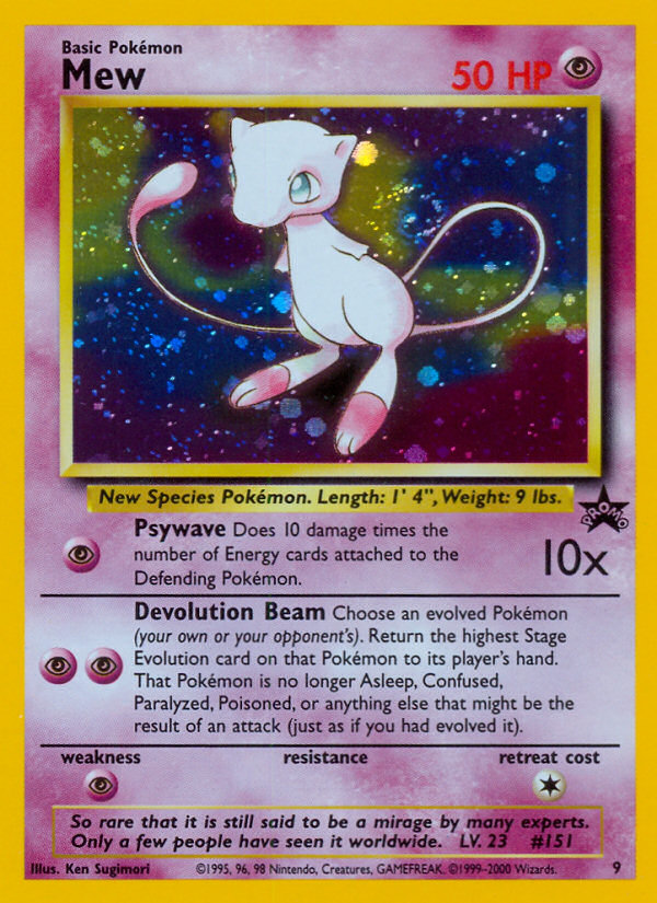 Mew (9) [Wizards of the Coast: Black Star Promos] | Cracking-Singles