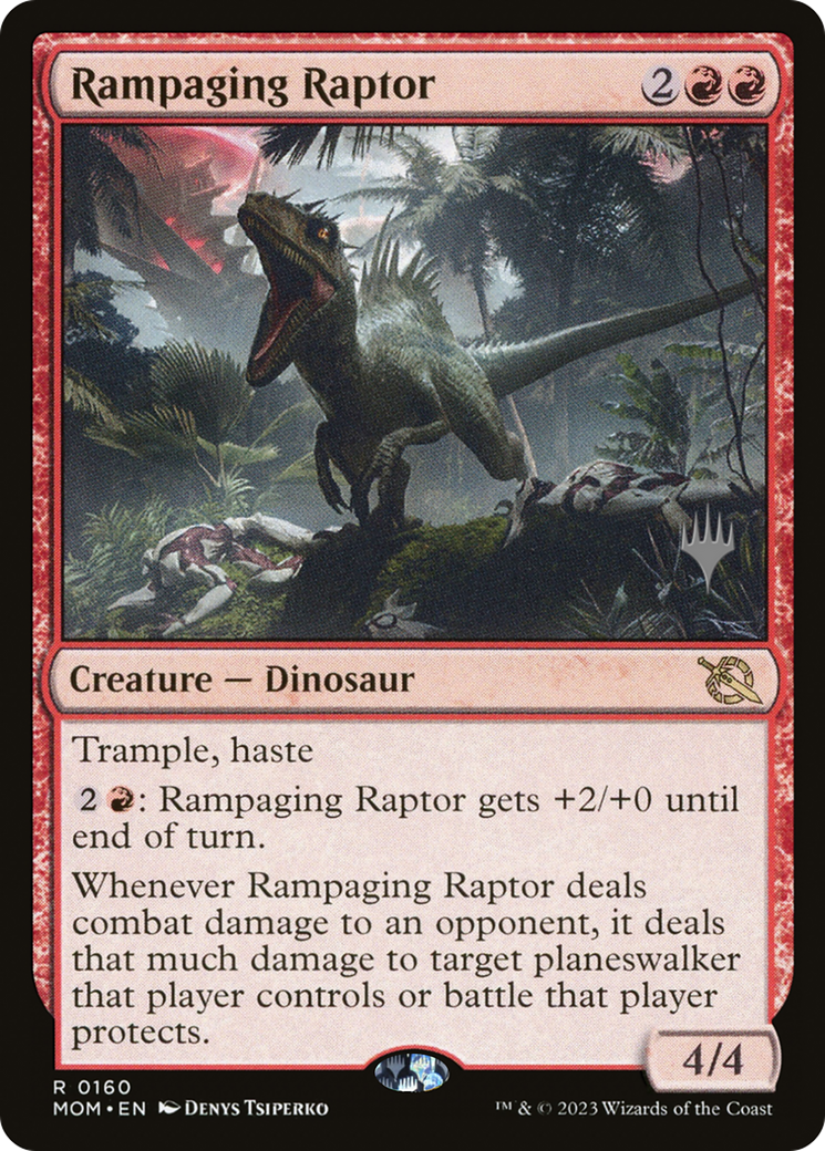 Rampaging Raptor (Promo Pack) [March of the Machine Promos] | Cracking-Singles